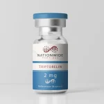 Triptorelin 2 mg vial (Reference Material) by Nationwide Peptides — blue-labeled laboratory peptide vial