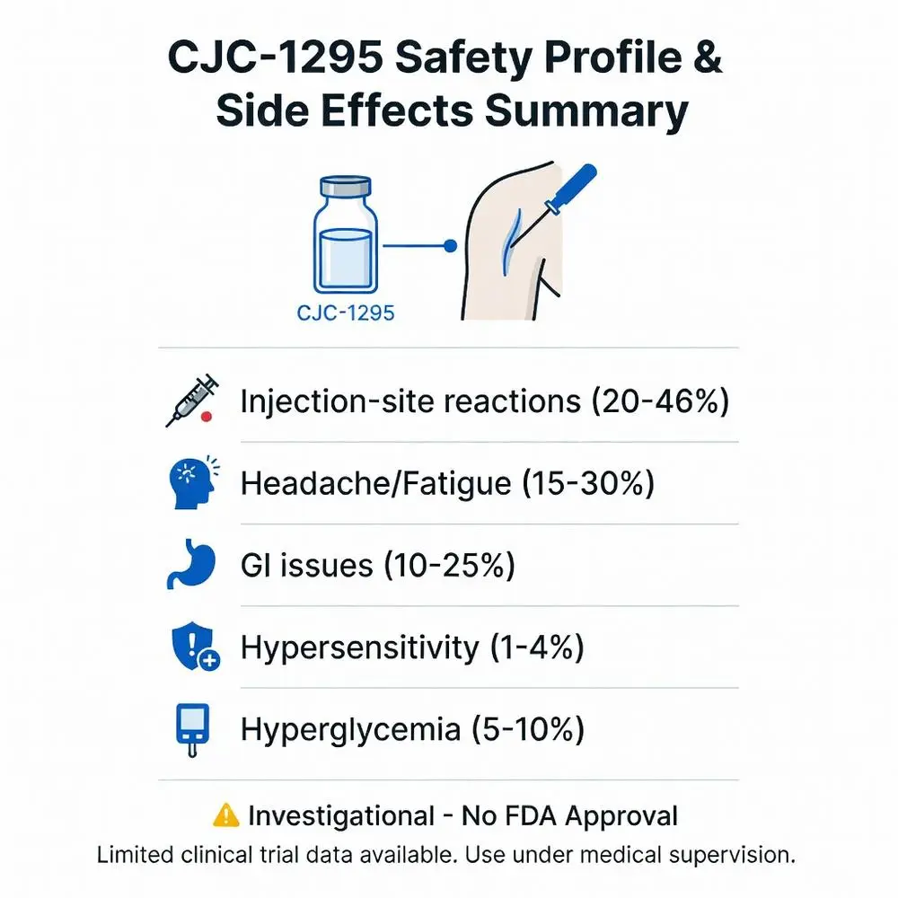CJC-1295 Safety Profile and Side Effects Summary Chart