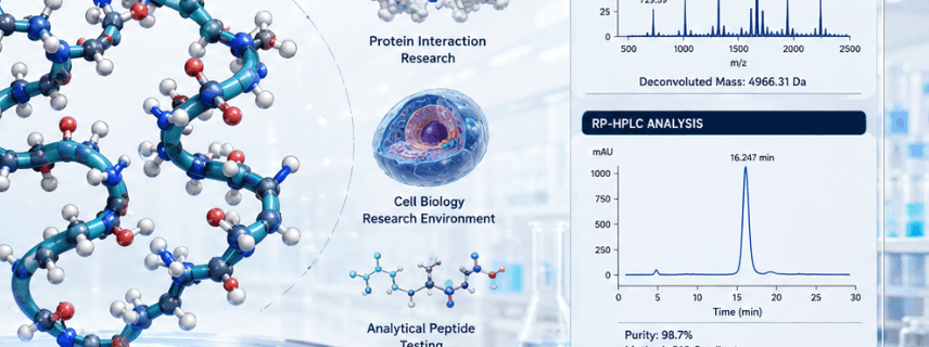 TB-500 Peptide Benefits molecular research graphic for mechanism discussion